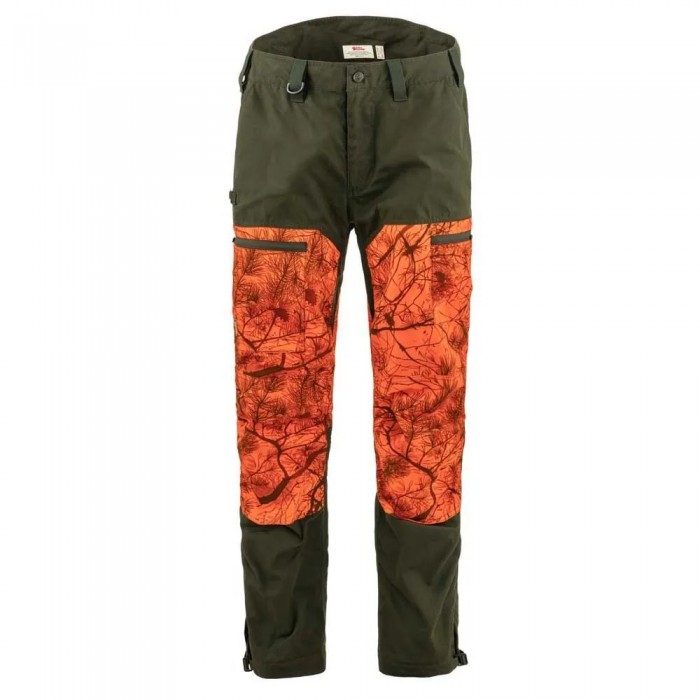 [해외]피엘라벤 Drev Hybrid 바지 4141222053 Deep Forest / Orange Multi Camo