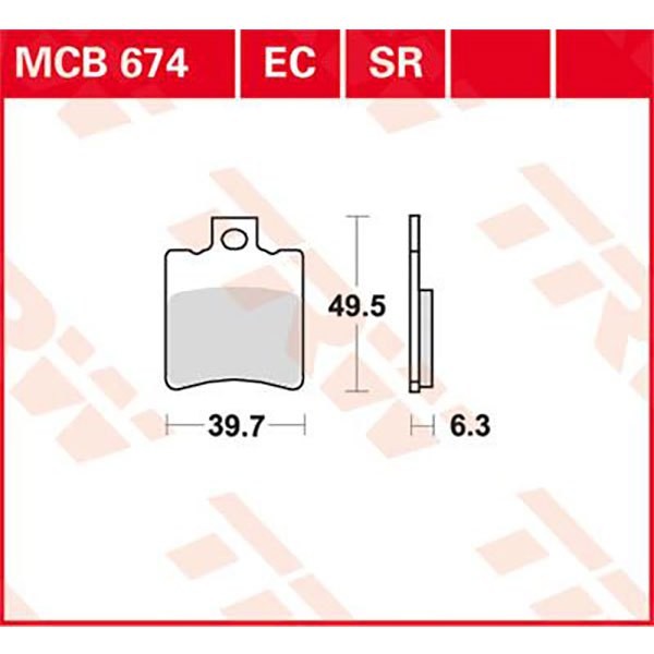 [해외]TRW Ec-Organic Aprilia Amico 50 Sport 93 프론트 브레이크 패드 9138857578 Black