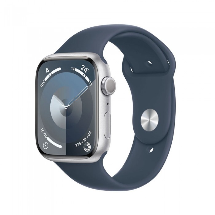 [해외]APPLE Series 9 GPS 45 mm watch 6140371222 Silver / Storm Blue