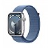 [해외]APPLE Series 9 GPS Loop 45 mm watch 6140371225 Silver / Winter Blue