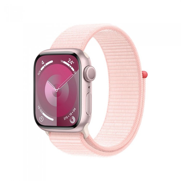 [해외]APPLE Series 9 GPS Sport Loop 41 mm watch 6140371233 Pink / Light Pink