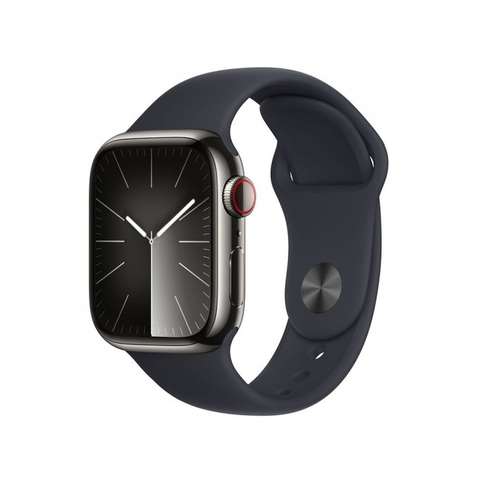 [해외]APPLE Series 9 GPS+Cellular Stainless Steel 시계 41 mm 6140371238 Graphite / Steel Midnight