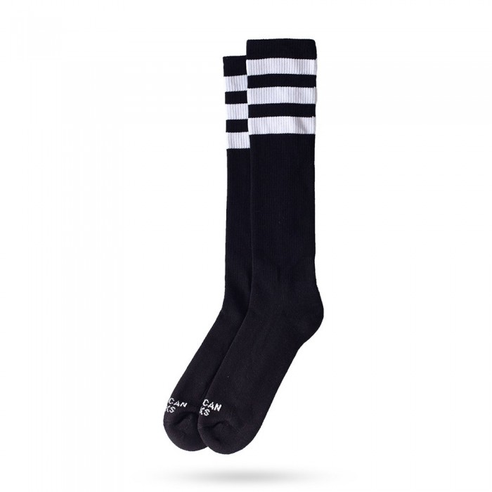 [해외]AMERICAN SOCKS Back 긴 양말 6139030695 Black / White