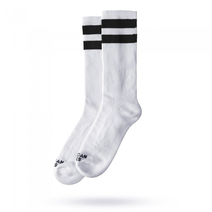 [해외]AMERICAN SOCKS Old School I Cotton Half 긴 양말 6139030754 White / Black