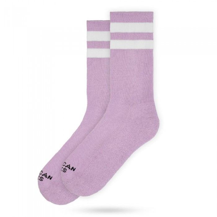 [해외]AMERICAN SOCKS Starman Cotton Half 긴 양말 6139030806 Pink / White