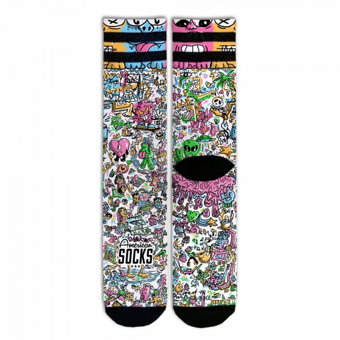 [해외]AMERICAN SOCKS Doodle Coolmax 40066493317219 양말 6139542575 Multicolor