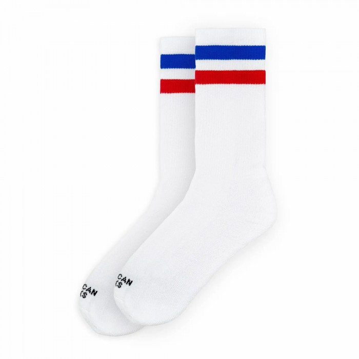 [해외]AMERICAN SOCKS American Pride I Half 긴 양말 6140861929 White / Blue / Red