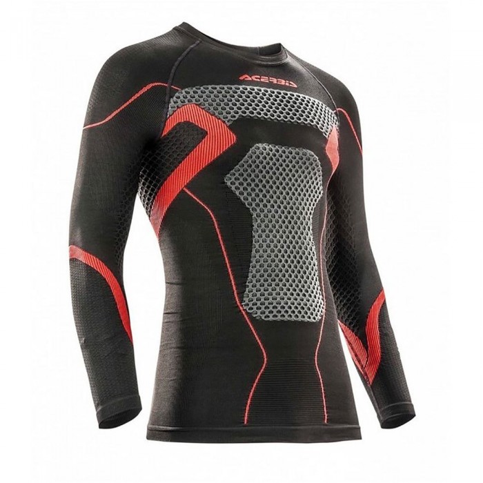 [해외]ACERBIS X-Body Winter compression 긴팔 베이스 레이어 6141199776 Black / Red