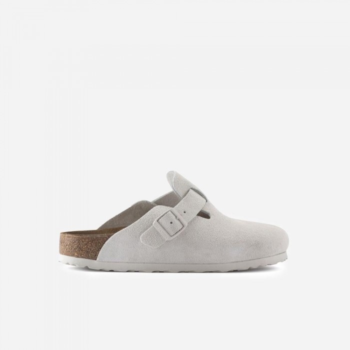 [해외]BIRKENSTOCK Boston Suede 나막신 140833133 Antique White