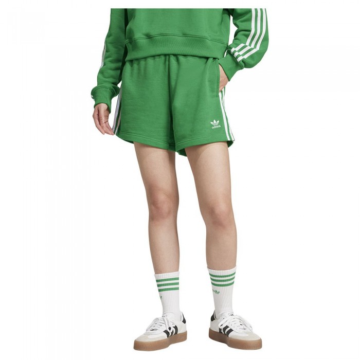 [해외]아디다스 ORIGINALS 3 Stripes French Terry 반바지 141125279 Green / White