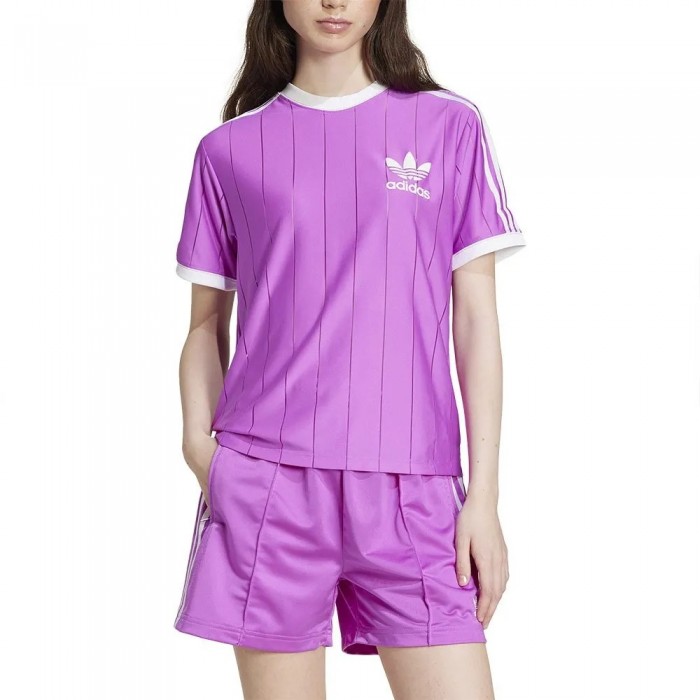 [해외]아디다스 ORIGINALS Adicolor 3 Stripes Pinstripe 반팔 티셔츠 141047619 Purple Burst