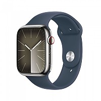 [해외]APPLE Series 9 GPS+Cellular 45 mm watch 1140371247 Silver / Steel Blue