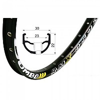 [해외]REMERX Jumbo Double MTB 휠 1139913653 Black / Yellow