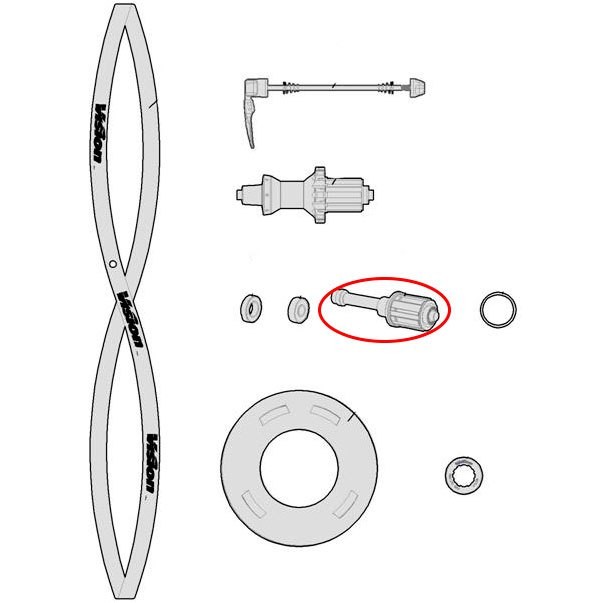 [해외]비젼 Free Hub Body Shimano 10-11s For U2081 Cassette Body 1137479263 Silver