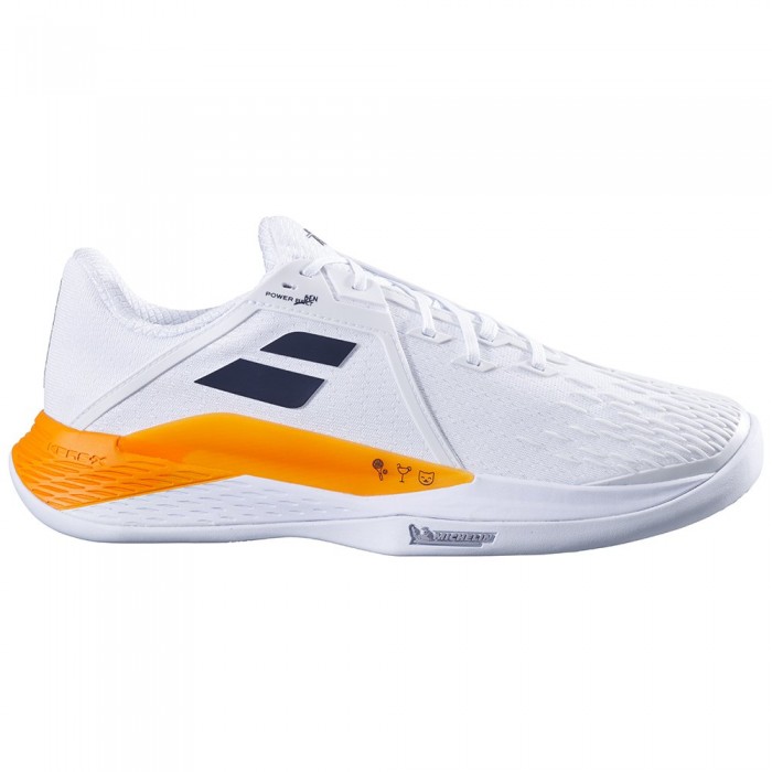 [해외]바볼랏 Propulse fury 3 클레이 코트 신발 12140926216 White / Orange