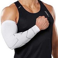 [해외]2XU Compression 암워머 7140085371 White / Silver