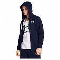 [해외]언더아머 Rival Terry LC 풀지퍼 스웨트셔츠 7140463596 Midnight Navy / Onyx White