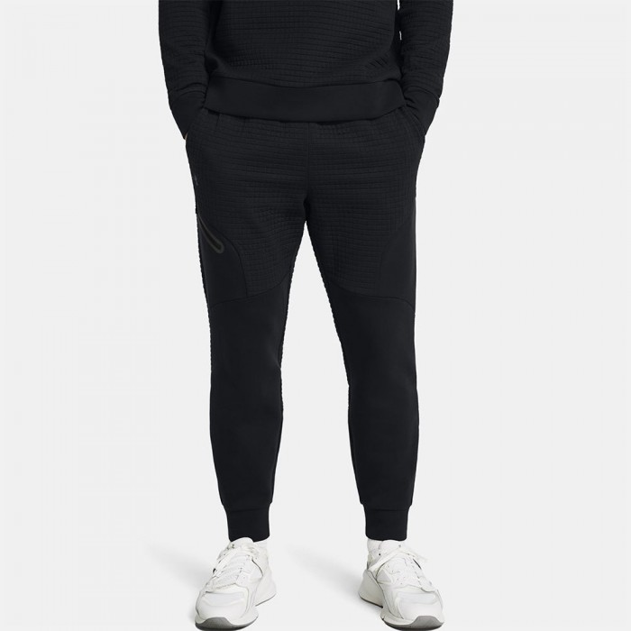 [해외]언더아머 Unstoppable fleece txtr 조거팬츠 7141021942 Black / Black