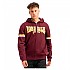 [해외]LONSDALE Darfield 풀지퍼 스웨트셔츠 7141308128 Oxblood / Yellow / White