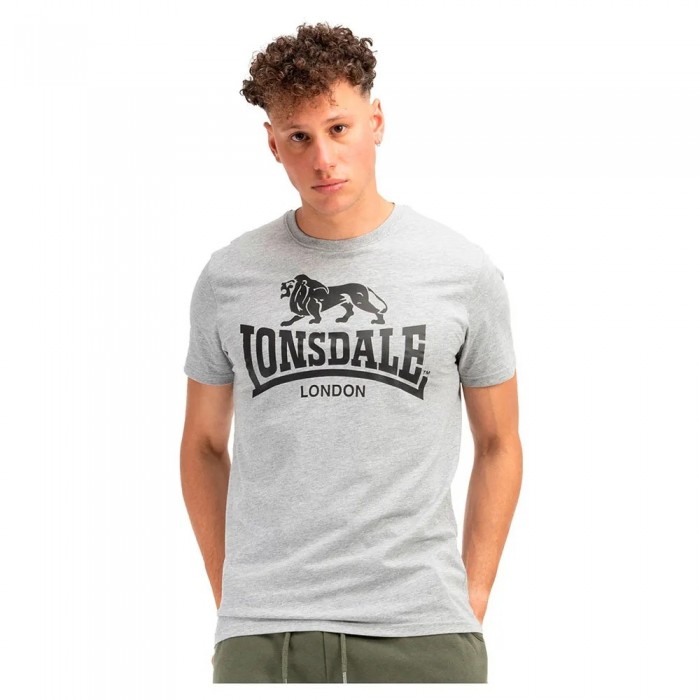 [해외]LONSDALE Loscoe 반팔 티셔츠 2 단위 7141308157 Marl Grey / Black