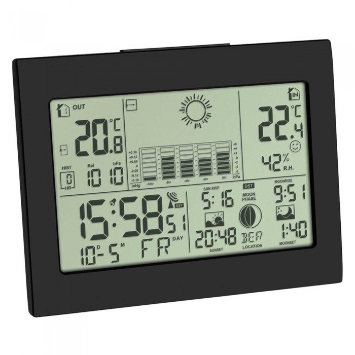 [해외]TFA DOSTMANN TFA 35.1155.01 기상대 4139805468 Black