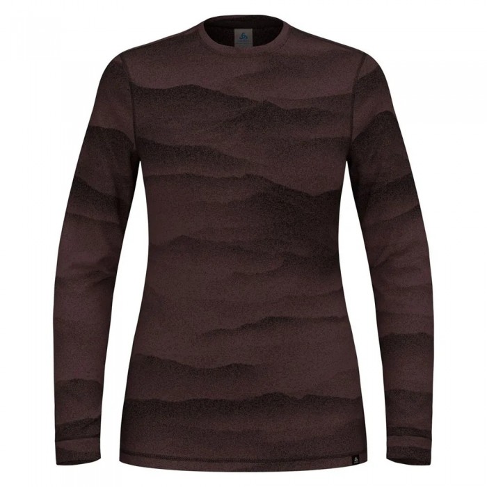 [해외]오들로 Merino Ridgelines 긴팔 베이스 레이어 4141332724 Fudge / Black