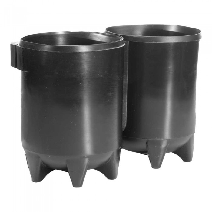 [해외]DIVEMARINE Twin Cylinders 10L+10L 170 mm 탱크 부츠 10141317821 Black