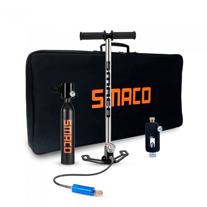 [해외]SMACO S300 Air Tank 0.5L+Hand Pump 스쿠버 탱크 10138113950 Yellow