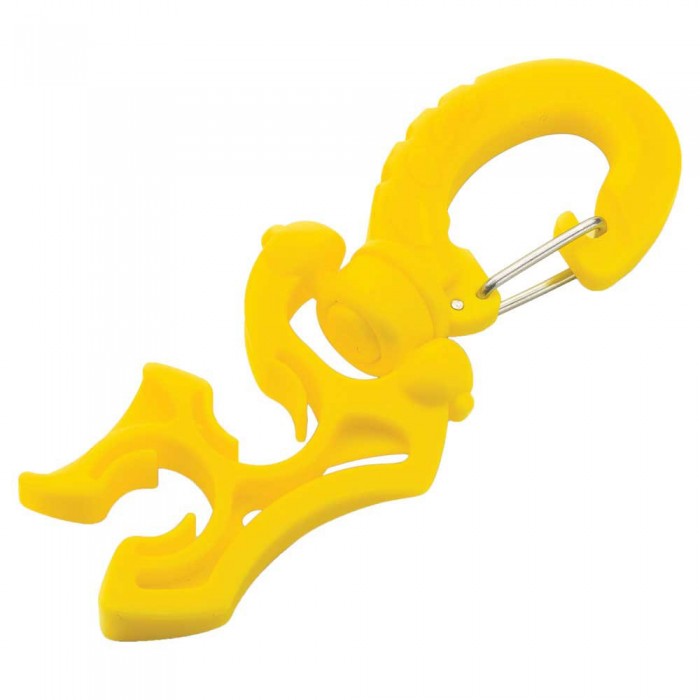 [해외]DIVEMARINE Stainless Steel Lock Swivel Double 호스 홀더 10141317792 Yellow