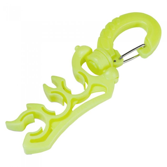 [해외]DIVEMARINE Stainless Steel Lock Swivel Triple 호스 홀더 10141317795 Yellow