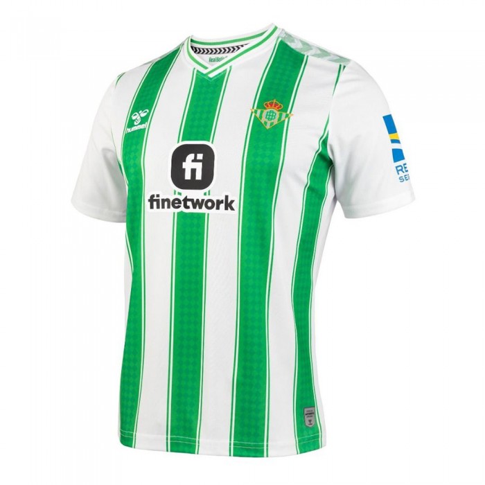 [해외]험멜 Real Betis 23/24 주니어 홈 반팔 티셔츠 3140099866 Fern Green / White