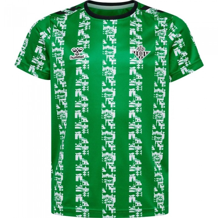 [해외]험멜 Real Betis 24/25 주니어 프리매치 반팔 티셔츠 3141131099 Fern Green / White