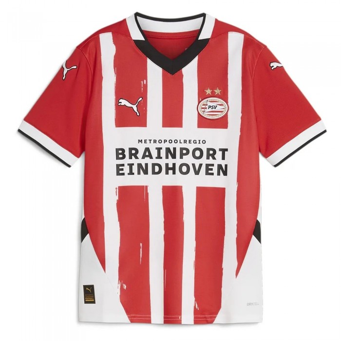 [해외]푸마 PSV Eindhoven 주니어 홈 반팔 티셔츠 3140940359 For All Time Red / White