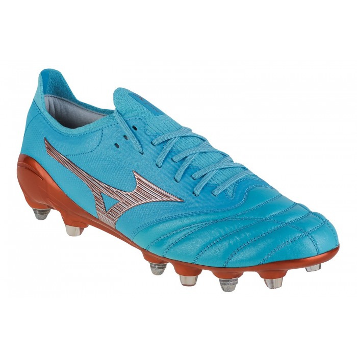 [해외]미즈노 Morelia Neo III Beta Japan Mix 축구화 3140476401 Blue / Galaxy Silver