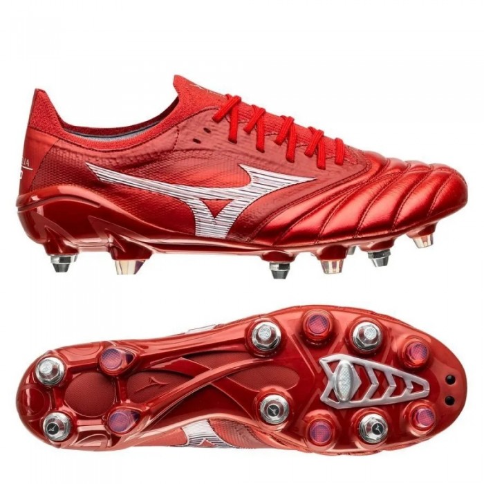 [해외]미즈노 Morelia Neo III Beta Japan FG 축구화 3141452869 Highriskred / White / Highriskred