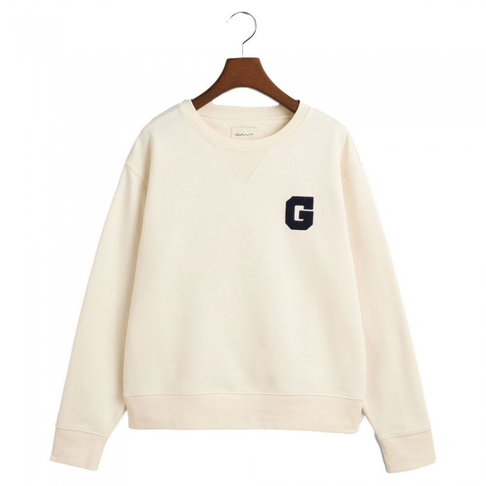 [해외]간트 G Badge 스웨트셔츠 141000827 Cream