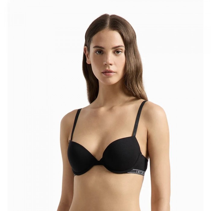 [해외]EMPORIO 아르마니 164394_4F223 Push Up 브라 141447282 Black