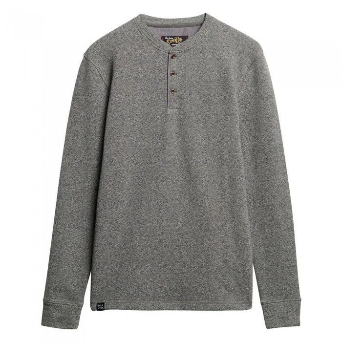 [해외]슈퍼드라이 Merchant Grandad 긴팔 티셔츠 141198161 Heritage Dark Grey Grindle