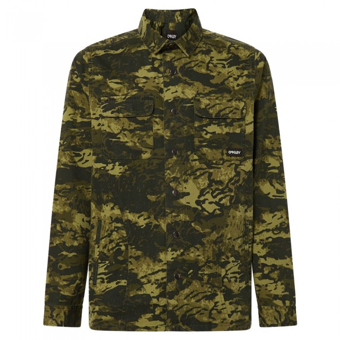 [해외]오클리 APPAREL Long Wknd 자켓 4140753162 Tiger Camo Green