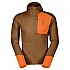 [해외]스캇 Defined Light 풀지퍼 스웨트셔츠 4141255155 Bread Brown / Flash Orange