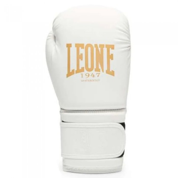 [해외]LEONE1947 White&Gold 인조 가죽 복싱 글러브 7141373809 White