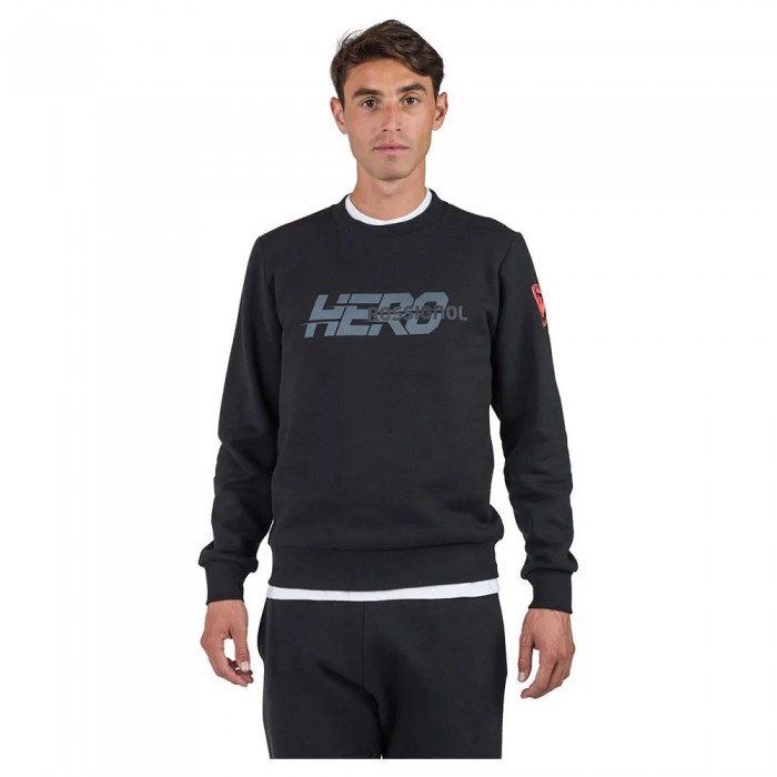 [해외]로시놀 New Hero Crew Neck 스웨트셔츠 5141470349 Black