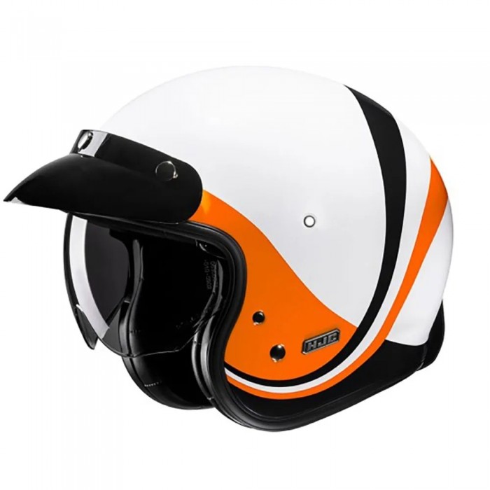 [해외]HJC V31 오픈 페이스 헬멧 9141394833 White / Black / Orange