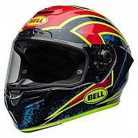 [해외]BELL Race Star DLX Flex Xenon 풀페이스 헬멧 9141267546 Gloss Blue / Retina