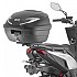 [해외]기비 Kymco KRV 200 2023 탑 케이스 후면 피팅 9141003251 Black