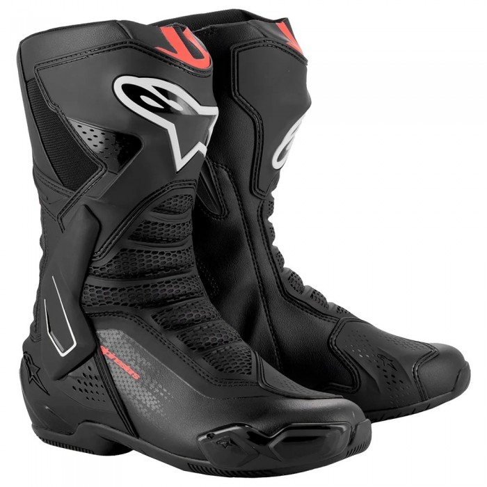 [해외]알파인스타 Smx-6 V3 레이싱 부츠 9141342200 Black / Red Fluor