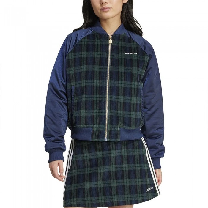 [해외]아디다스 ORIGINALS Tartan Collegiate 자켓 141082835 Night Indigo / Black / Shadow Green