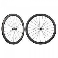 [해외]NOVATEC R4 Disc CL Pro Tubeless 도로용 휠 세트 1141487064 Black