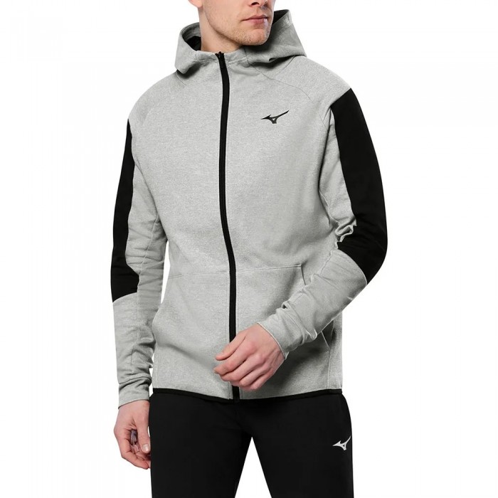 [해외]미즈노 Athletics RB 풀지퍼 스웨트셔츠 6140434955 Grey Heather