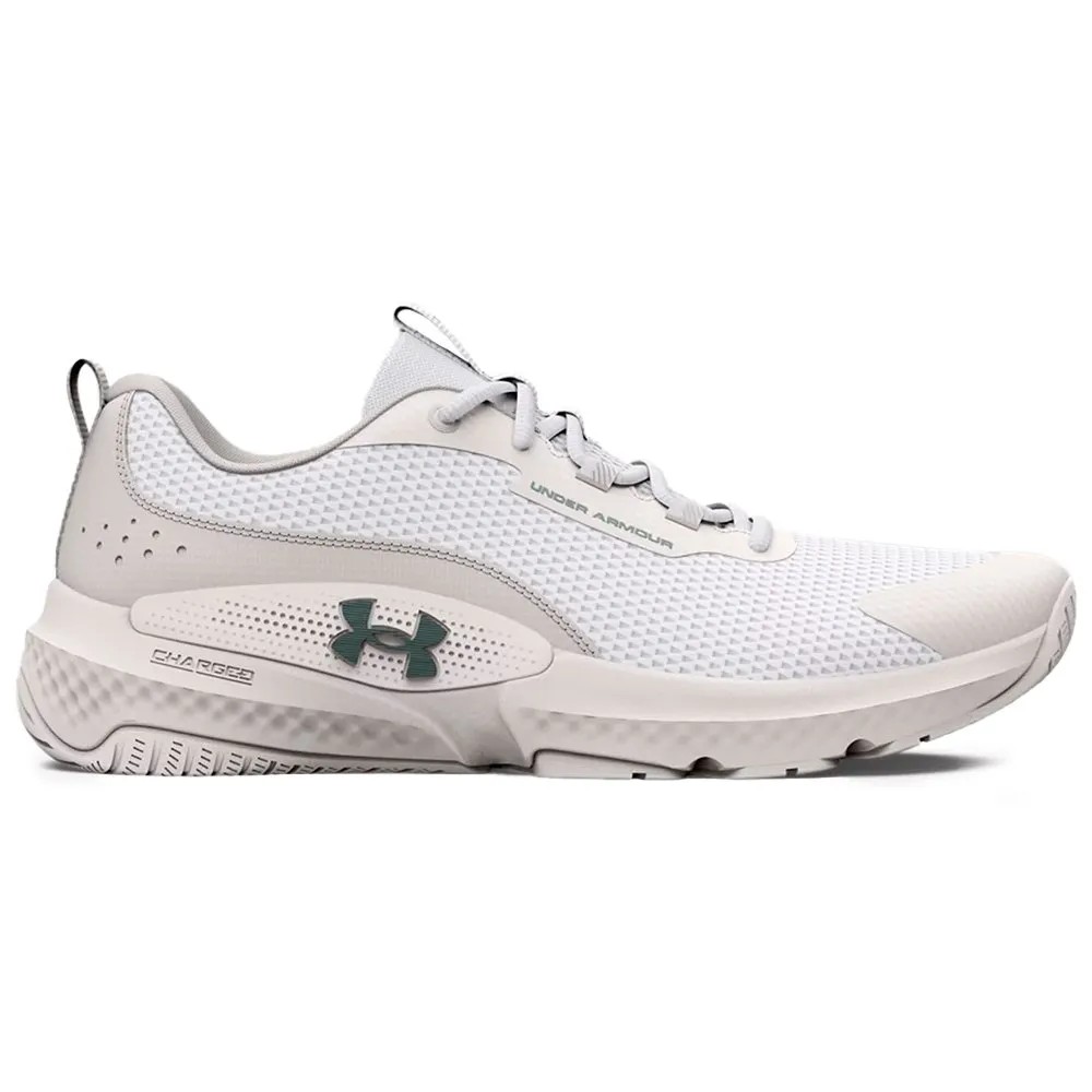 [해외]언더아머 Dynamic Select 운동화 7140047404 White 100 / White Clay / Metallic Green Grit